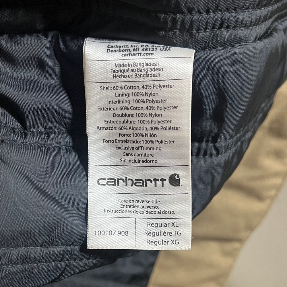 Carhartt Quick Duck Jefferson Traditional Brown Worn in Jacket XL - Picture 9 of 12